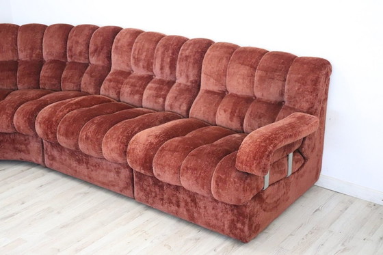 Image 1 of Modulaire gebogen sofa, Italië 1970S