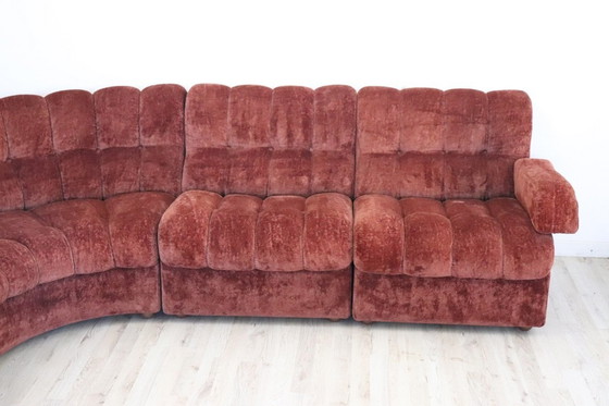 Image 1 of Modulaire gebogen sofa, Italië 1970S