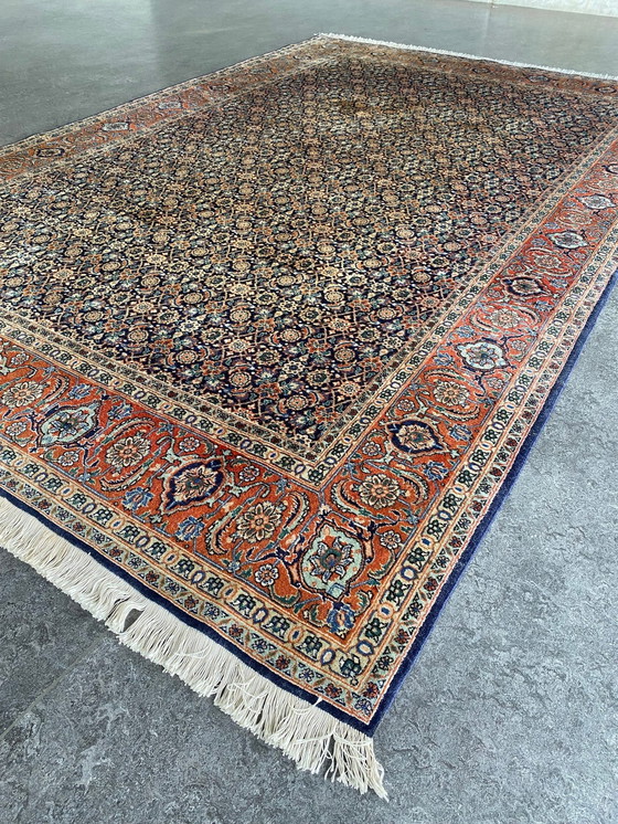 Image 1 of Perzisch Tabriz tapijt 200x295cm wol zijde vintage vloerkleed