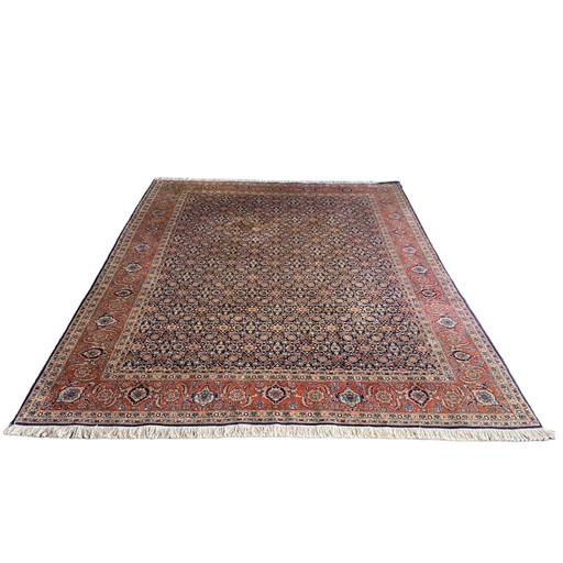 Perzisch Tabriz tapijt 200x295cm wol zijde vintage vloerkleed