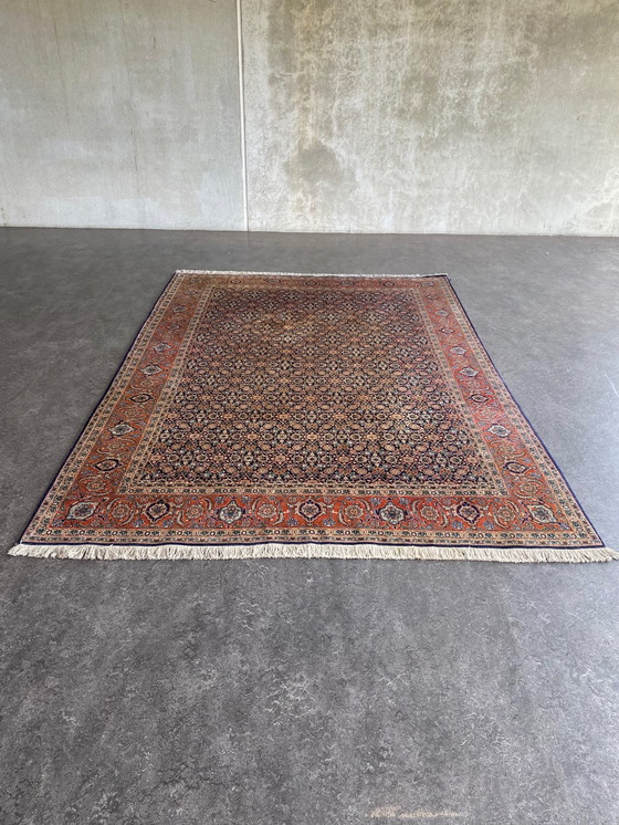 Image 1 of Perzisch Tabriz tapijt 200x295cm wol zijde vintage vloerkleed