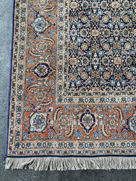 Image 1 of Perzisch Tabriz tapijt 200x295cm wol zijde vintage vloerkleed