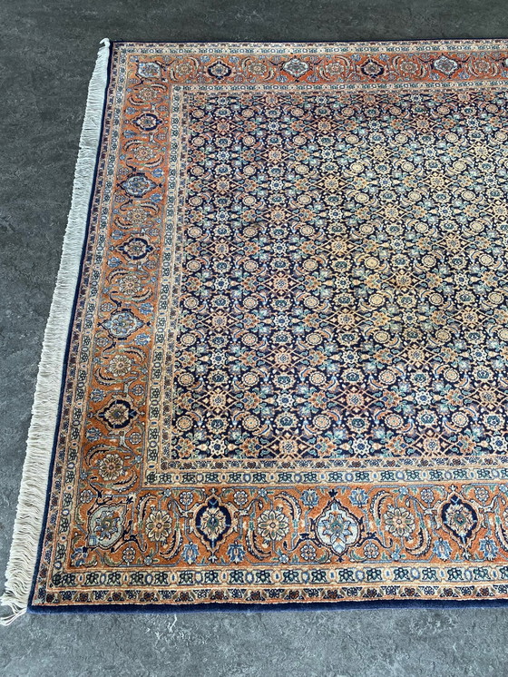 Image 1 of Perzisch Tabriz tapijt 200x295cm wol zijde vintage vloerkleed