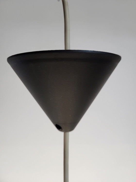 Image 1 of Vintage Glazen Hanglamp, Scandinavische Stijl, Opaline Wit, Model Teardrop, Jaren 60