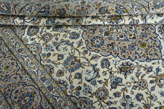 Image 1 of Handgeknoopt Kashan Kurk Oosters Tapijt - 350 X 252 Cm