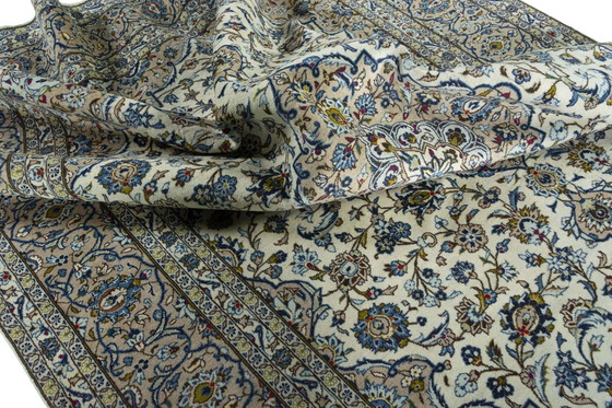 Image 1 of Handgeknoopt Kashan Kurk Oosters Tapijt - 350 X 252 Cm