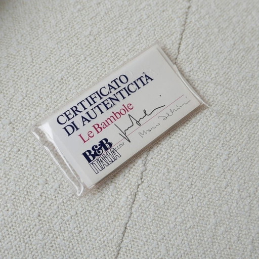 Vintage stoffen fauteuil "Le Bambole" van Mario Bellini voor B en B, Italië 1970