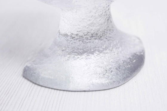 Image 1 of Glazen kandelaar ontworpen door Staffan Gellerstedt voor de Zweedse fabrikant Pukeberg