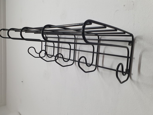 Vintage Zwarte Jaren 80 Ikea Kapstok "Frän"