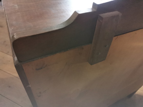 Image 1 of Art Deco Houten Vitrinekast In Uitstekende Staat