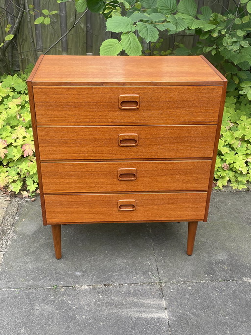 Vintage Ladekast, Dressoir, 4 Lades, Nederland 1960'S