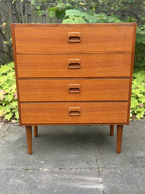 Vintage Ladekast, Dressoir, 4 Lades, Nederland 1960'S