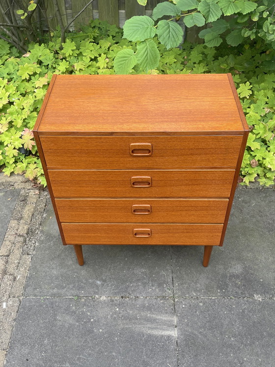 Image 1 of Vintage Ladekast, Dressoir, 4 Lades, Nederland 1960'S