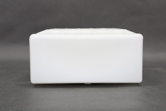 Image 1 of Ronde glazen plafondlamp 1970S, Tsjecho-Slowakije