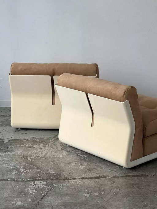 Paar Amanta stoelen van Mario Bellini voor C&B Italia, jaren 1960.