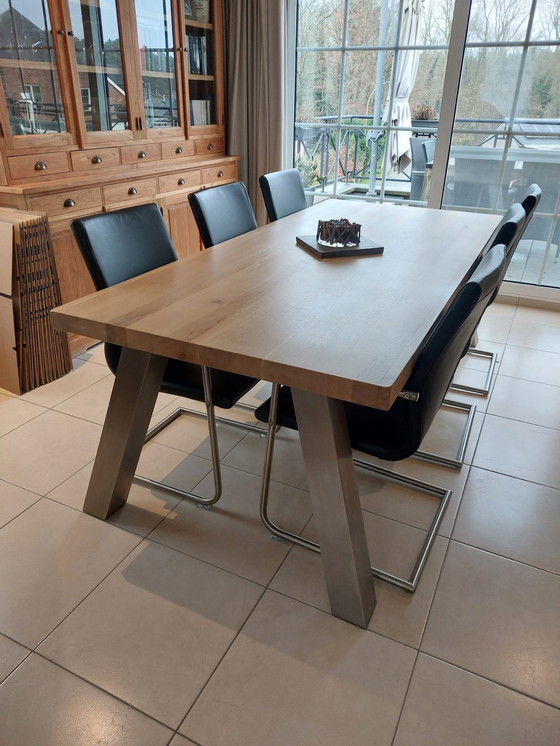 Image 1 of Eettafel Met 8 Stoelen