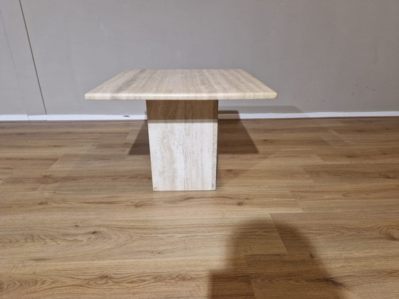 Image 1 of Travertine Salontafel - Vintage - Design - Jaren 70