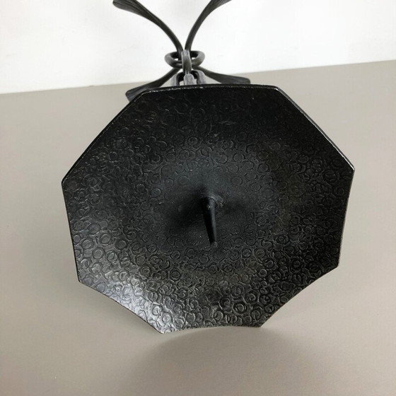 Image 1 of Vintage Brutalistisch metalen kandelaar, Oostenrijk 1960