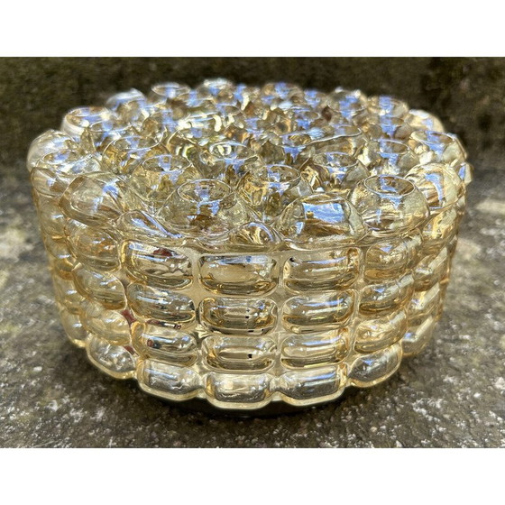 Image 1 of Vintage Space Age ronde glazen wandlamp door Alois Gangknofner voor Erco Leuchten, Duitsland 1960