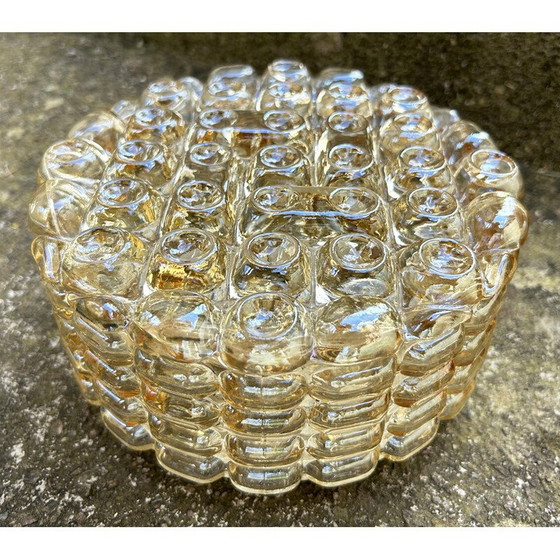 Image 1 of Vintage Space Age ronde glazen wandlamp door Alois Gangknofner voor Erco Leuchten, Duitsland 1960