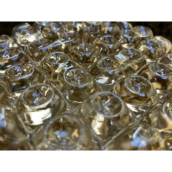 Image 1 of Vintage Space Age ronde glazen wandlamp door Alois Gangknofner voor Erco Leuchten, Duitsland 1960