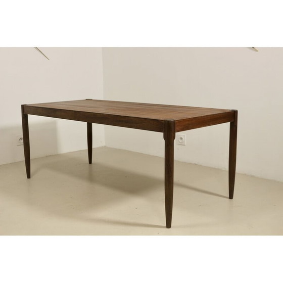 Image 1 of Scandinavische vintage teakhouten salontafel, 1960