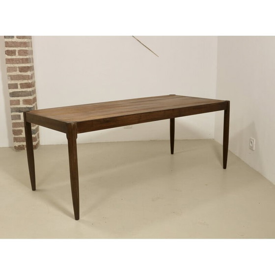 Image 1 of Scandinavische vintage teakhouten salontafel, 1960
