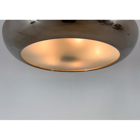 Image 1 of Vintage chromen hanglamp van Josef Hůrka voor Napako, Tsjecho-Slowakije 1930