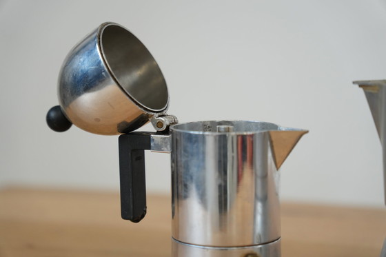 Image 1 of 1970 Bialetti & Alessi Moka koffiezetapparaten - Iconisch Italiaans Ontwerp