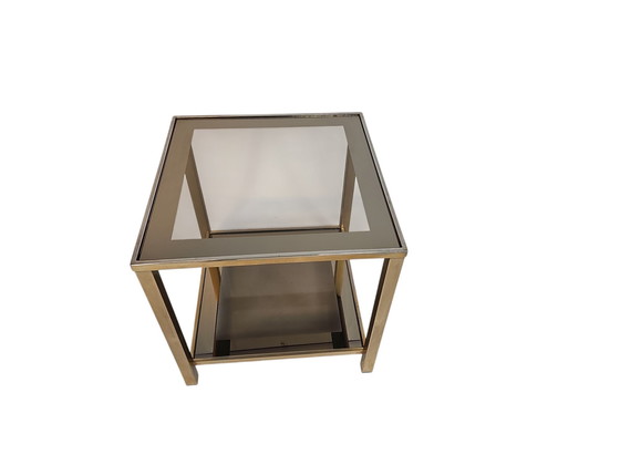 Image 1 of Belgo Chrom - De Wulf - Side Table - Hollywood Regency Stijl - 70S