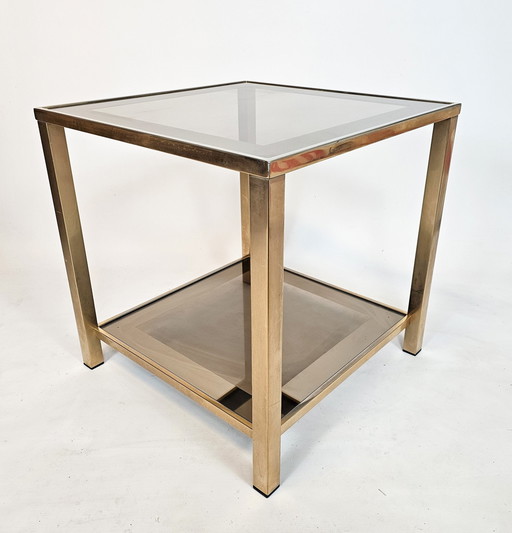 Belgo Chrom - De Wulf - Side Table - Hollywood Regency Stijl - 70S