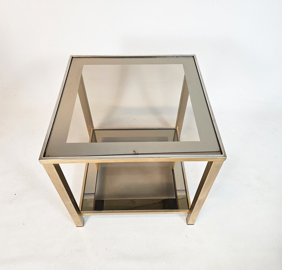 Image 1 of Belgo Chrom - De Wulf - Side Table - Hollywood Regency Stijl - 70S