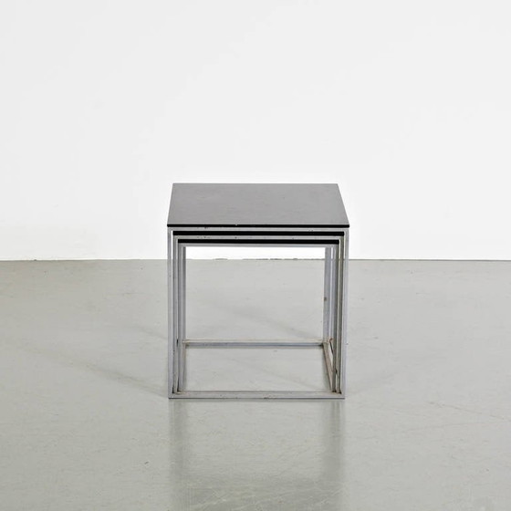 Image 1 of 1960 Poul Kjaerholm PK71 Nesting Tables