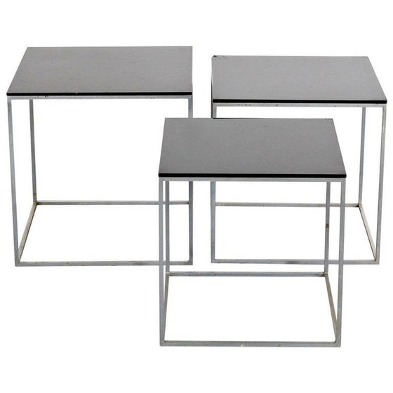 Image 1 of 1960 Poul Kjaerholm PK71 Nesting Tables