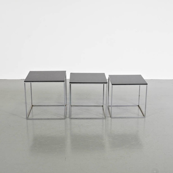 Image 1 of 1960 Poul Kjaerholm PK71 Nesting Tables