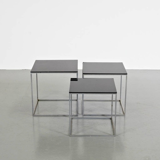 Image 1 of 1960 Poul Kjaerholm PK71 Nesting Tables