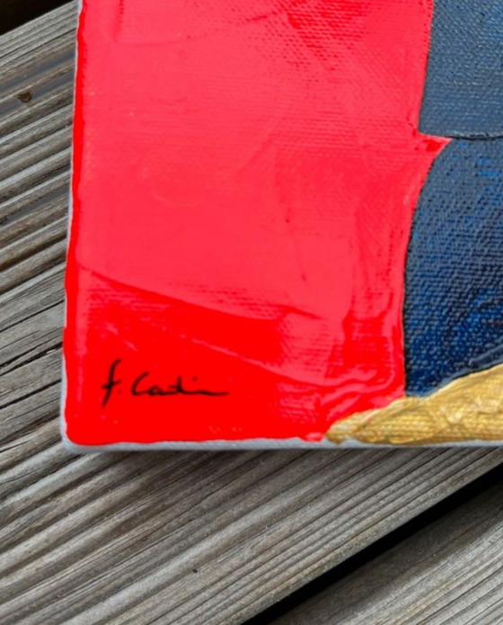 Image 1 of Moai. Acryl door Frédéric Cadiou