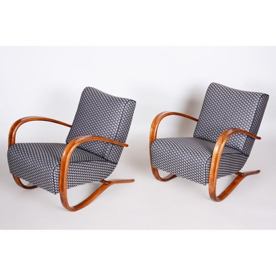 Image 1 of Paar vintage Art Deco fauteuils van Halabala voor Up Závody, jaren 1930