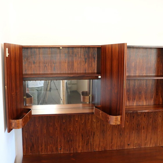 Image 1 of Vintage palissander dressoir met drie panelen, 1970