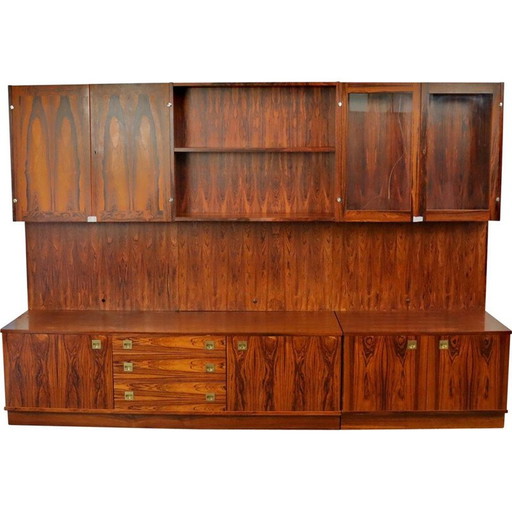 Vintage palissander dressoir met drie panelen, 1970