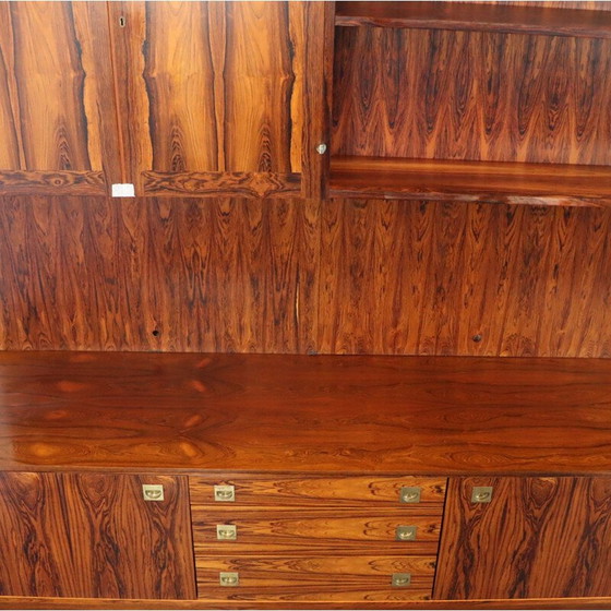 Image 1 of Vintage palissander dressoir met drie panelen, 1970