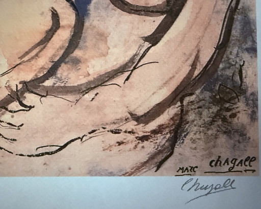 Marc Chagall: Gesigneerde Lithografie, Genummerd 89/250.