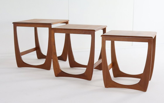 Image 1 of Set Van 3 Sunelm Nesting Tables ´Partington´ Vintage