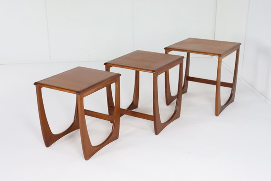 Image 1 of Set Van 3 Sunelm Nesting Tables ´Partington´ Vintage