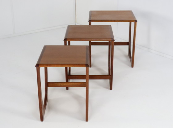 Image 1 of Set Van 3 Sunelm Nesting Tables ´Partington´ Vintage