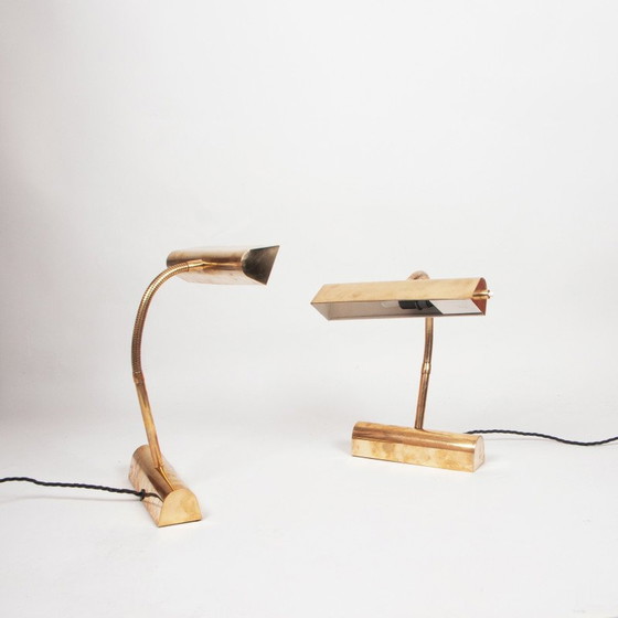 Image 1 of Paar Deense vintage pianolampen, jaren 1960