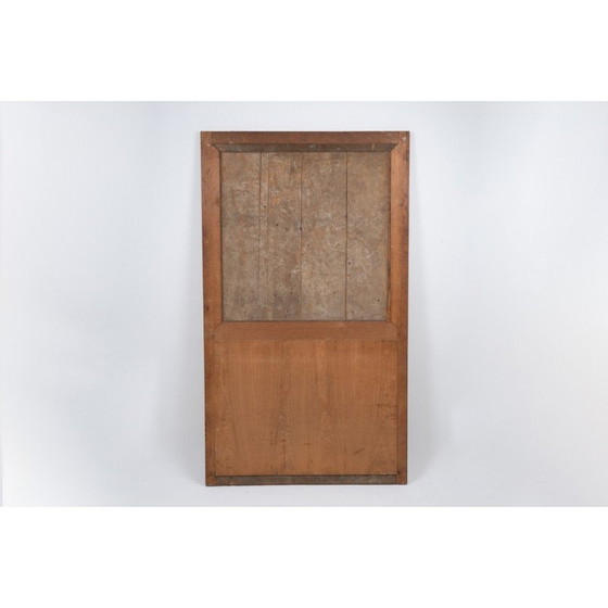 Image 1 of Vintage houten trumeau die een allegorie van de kunsten voorstelt, Frankrijk