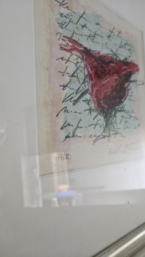 Image 1 of Richard Smeets "Zonder Titel" - Gesigneerde Zeefdruk