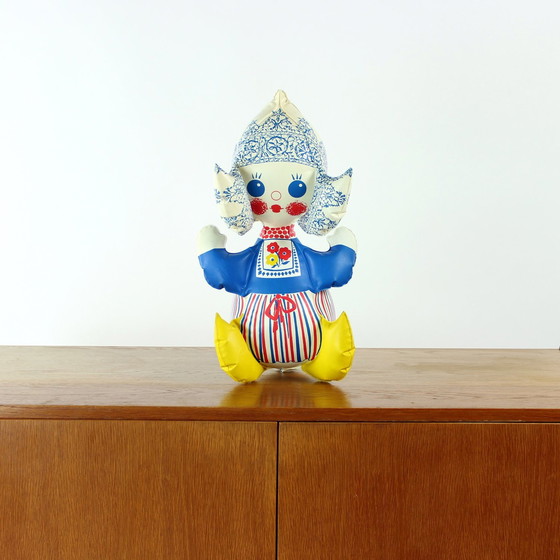 Image 1 of Oude opblaasbare rubberen pop van Libuse Niklova, Tsjecho-Slowakije 1970S