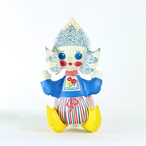 Image 1 of Oude opblaasbare rubberen pop van Libuse Niklova, Tsjecho-Slowakije 1970S